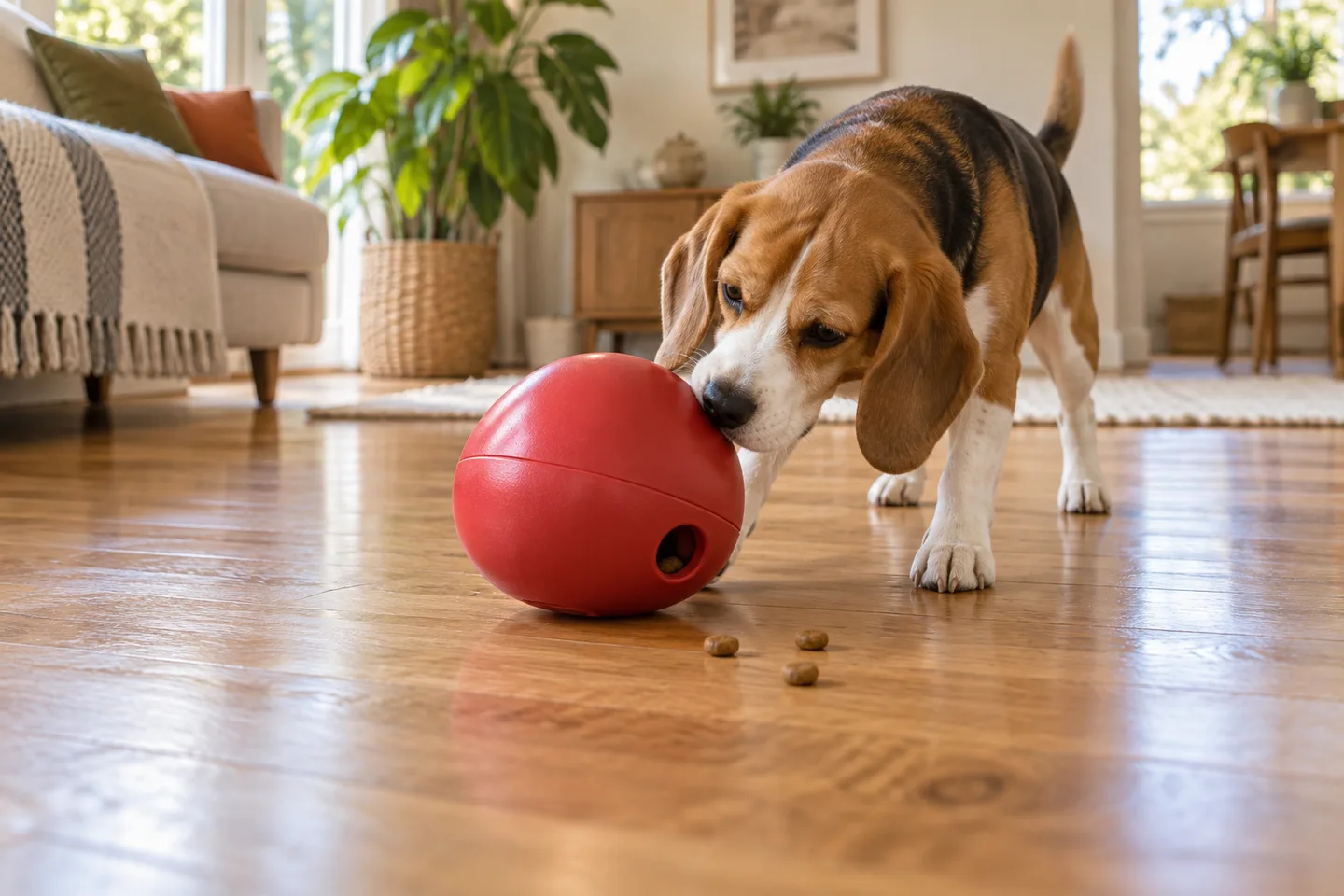 illustrative dog activity scene